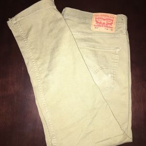 Levi's 511 Tan Denim Jeans 34x30